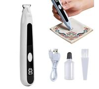 Descosedor de costura Professional Electric Seam Ripper Stitches Eraser For Embroidery Sewing Thread Remover Tool For Tailors Quilters Fiber Arti M0P9(White)