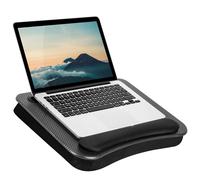 Descripcin de la vuelta de espuma de memoria de Lapgear con reposo en la mueca y ranura de medios - mediano - carbono negro - se adapta a las c