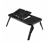 Descripción de la computadora portátil Pleapto Table de computadora ajustable Pastor de mesa plegable Bandeja de enfriamiento de la mesa for el ventilador de la cama Sofá for la mesa de la computadora