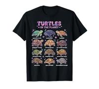 Descubra Las Tortugas del Mundo Educativo Ilustrado Camiseta