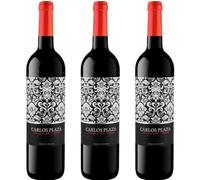 Descubre Carlos Plaza Joven, vino tinto español joven con Syrah y Tempranillo, ideal para compartir momentos especiales con un toque de frescura y sabor.| 3 botellas