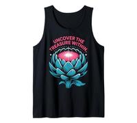 Descubre el Tesoro Dentro del diseño de Loto - Radiant Bloom Camiseta sin Mangas