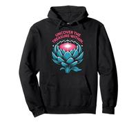 Descubre el Tesoro Dentro del diseño de Loto - Radiant Bloom Sudadera con Capucha