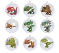 Descubre la belleza de los dinosaurios de plástico transparentes: perfecto para los amantes de los dinosaurios TcK318 (verde, 7 cm)