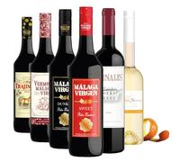 Descubre Málaga - Pack de 6 botellas - Vino dulce, vermouth, vino tinto, vino seco añejo, vino aromatizado