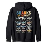 Descubre Tiburones de la Naturaleza Educativa Vida Oceánica Sudadera con Capucha