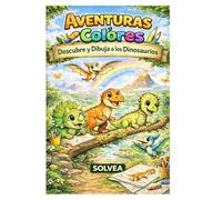 Descubre y Dibuja a los Dinosaurios: Historias cortas y páginas para colorear que despiertan la imaginación