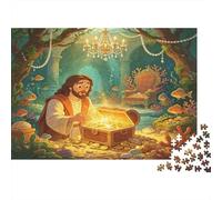 Descubrimiento de Tesoro Submarino Puzzle de 1000 Piezas Papel para Adultos Escena Fantástica de Océano Puzzle para Toda la Familia Decoración Hogar Relajante 70x50cm/1000pcs