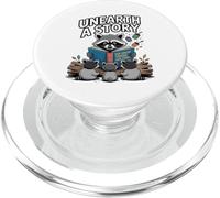 Descubrir una Historia (Raccoon Story Hour) PopSockets PopGrip para MagSafe