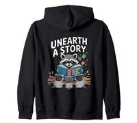 Descubrir una Historia (Raccoon Story Hour) Sudadera con Capucha