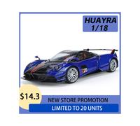 (DESCUENTO azul) 1:18 Huayra BC Aleación Modelo Deportivo Coche Juguete Niño Diecast Metal Vehículo