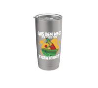 Desde el camino de mí tengo que ir al ping pong. Vaso térmico de acero inoxidable de doble pared