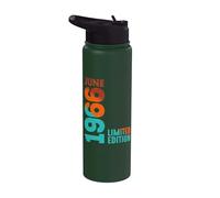 Desde Junio 1966 Año 1966 Retro 1966 Vintage Edición 1966 Stainless Steel Insulated Water Bottle