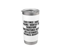 desde que era joven quería transformar datos no estructurados Vaso térmico de acero inoxidable de doble pared