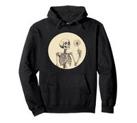 Deseando una brisa de diente de león para los amantes de los esqueletos y los huesos Sudadera con Capucha