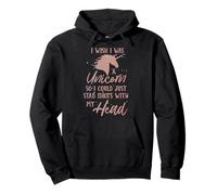 Desearía ser un Unicornio para Poder apuñalar a Idiotas con mi Cabeza Sudadera con Capucha