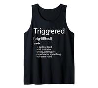 Desencadenado Definición Tratamiento PTSD Conciencia Rage Trigger Camiseta sin Mangas