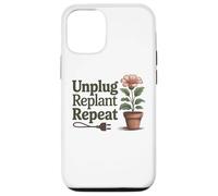 Desenchufe Replantar Repetir - Salud Mental Actitud Positiva Carcasa para iPhone 12/12 Pro