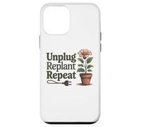Desenchufe Replantar Repetir - Salud Mental Actitud Positiva Carcasa para iPhone 12 Mini