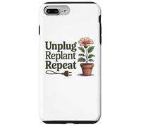 Desenchufe Replantar Repetir - Salud Mental Actitud Positiva Carcasa para iPhone 7 Plus/8 Plus