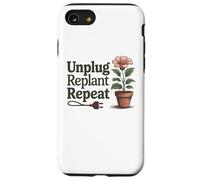 Desenchufe Replantar Repetir - Salud Mental Actitud Positiva Carcasa para iPhone SE (2020) / 7/8