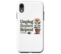 Desenchufe Replantar Repetir - Salud Mental Actitud Positiva Carcasa para iPhone XR