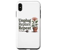 Desenchufe Replantar Repetir - Salud Mental Actitud Positiva Carcasa para iPhone XS MAX