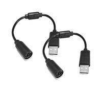 Desenda 2 cables de repuesto USB de repuesto, cable de freno con cable, adaptador de guitarra compatible con Xbox 360, Logitech Thrustmaster Racing Wheel