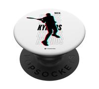 Desenfoque de línea de Base de Tenis - Nick Kyrgios PopSockets PopGrip Adhesivo