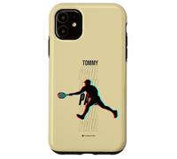Desenfoque de línea de Base de Tenis - Tommy Paul Carcasa para iPhone 11