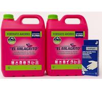 Desengrasante El Milagrito 5 Litros (2) + Guantes de Latex 10 unidades Sanyc
