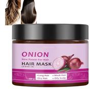 Desenreda y fortalece el acondicionador, el cabello seco dañado Leave In Conditioner, romero y cebolla extracto de la máscara para el tratamiento capilar, deja en el acondicionador de pelo rizado