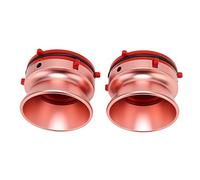 Desenrollador de 10 Pulgadas, 1 par de Adaptadores de Cubo Nab de Construcción Robusta, Cinta de Carrete a Carrete con de Metal Pulido (Oro Rosa)