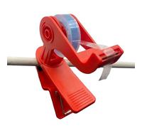 Desenrollador de cinta adhesiva de oficina, cortador de cinta de embalaje con clip, desenrollador de rollo de cinta giratoria de 360 grados, para el hogar taller aula almacén estudio estación