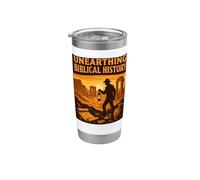 Desenterrar Historia Bíblica Arqueología Bíblica Antigua Vaso térmico de acero inoxidable de doble pared
