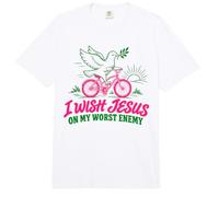 Deseo a Jesús en mi Peor Enemigo Christian Dove Funny Comfort Colors Adult Heavyweight T-Shirt