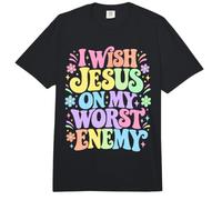 Deseo a Jesús en mi Peor Enemigo Christian Funny Comfort Colors Adult Heavyweight T-Shirt