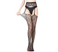 Deseo en Lencería Archivo Sexy Bragas Ligueras Larga Abierta Seda Tentación Calcetines Mujeres Medias Sexy íntimas Conjunto Lencería Algodón, K, Talla única