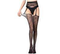 Deseo en Lencería Archivo Sexy Bragas Ligueras Larga Abierta Seda Tentación Calcetines Mujeres Medias Sexy íntimas Conjunto Lencería Algodón, O, Talla única