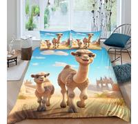 Desert adventure style Funda de Edredón Microfibra 3 Piezas Compuesto Impresión 3D Cierre de Desert adventure estilo Funda Edredon Fundas de Almohada Transpirable for niños y niñas King（220x240cm）