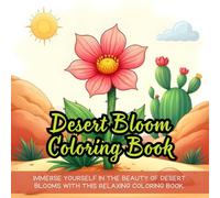 Desert Bloom Coloring Book: cactus coloring book for adults, desert coloring book for kids, floral coloring book for relaxation, succulent coloring ... botanical coloring book for mindfulness