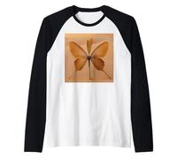 Desert Bloom - Diseño abstracto de hojas de ginkgo Camiseta Manga Raglan