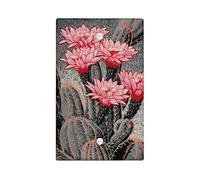 Desert Bloom - Placas de cubierta para interruptor de luz/cubiertas de salida, flores de cactus rojas vibrantes para decoración del hogar, placas de pared termoplásticas, placa de cubierta en blanco