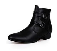 Desert Boots - Botas de trabajo para hombre, color beige | Chelsea Botines de piel para hombre, cortos, clásicos, cómodos, elegantes, modernos, con suela de piel, botines