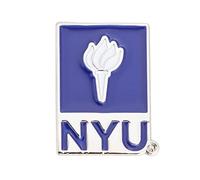 Desert Cactus New York University Violets NYU - Pin de solapa esmaltado con logotipo de metal (diseño A), Bronce, Sin gemas.