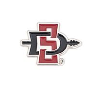 Desert Cactus San Diego State University Aztecs SDSU - Pin de solapa esmaltado con logotipo de metal (diseño A), Bronce, Sin gemas.