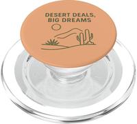 Desert Deals, Bid Dreams - Desierto para entusiastas de Las Tierras desérticas Minimalistas PopSockets PopGrip para MagSafe