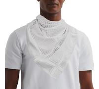 Desert Dress Shemagh Bufanda - Palestine Supporter All Plain White Checered Elegante y Versátil Chal de Cuello de Moda para Hombres y Mujeres de Todas las Edades, Rojo y blanco, 100 x 100 cm
