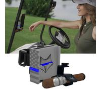 Desert Fox Golf Phone Caddy con soporte de cigarros - American Flag Golf Cart Phone Monte - Universal Fit Safe Strap One Hand Access Patriotic Golf A