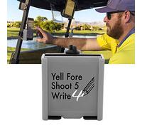 DESERT FOX GOLF Soporte para teléfono con citas divertidas para carrito de golf con correa segura para GPS manos libres y aplicaciones de golf, regalos para hombres y mujeres